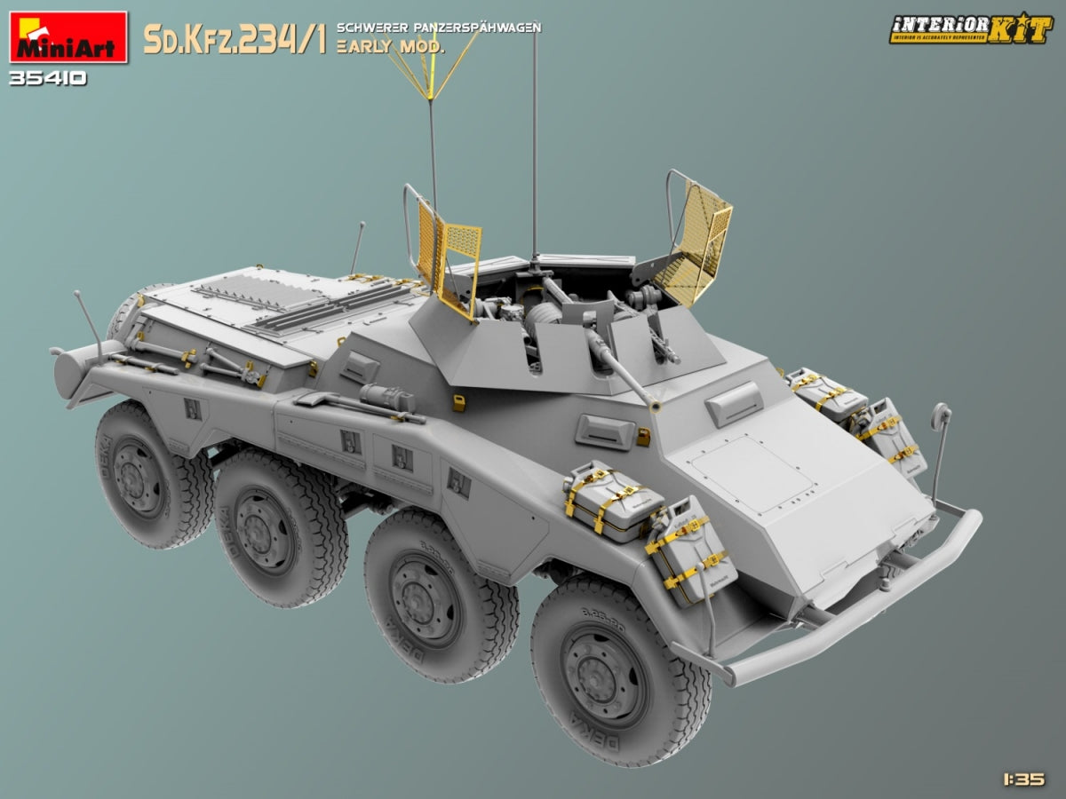 MiniArt 35410 Sd.Kfz.234/1 Schwerer Panzerspahwagen. EARLY MOD. INTERIOR KIT 1/35 – imagen 4
