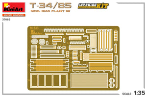 MiniArt 37065 T-34/85 MOD. 1945. PLANT 112. INTERIOR KIT 1/35 – zdjęcie 3
