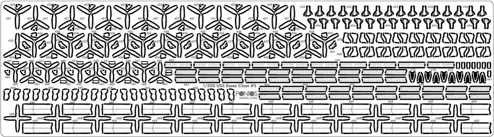 Pontos 35005F1 USS CV-14 Toconderoga 1944 Detail Up Set 1/350 – Bild 15