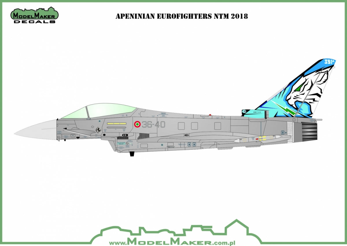 ModelMaker Decals D48145 Apennine Eurofighters NTM 2018 1/48