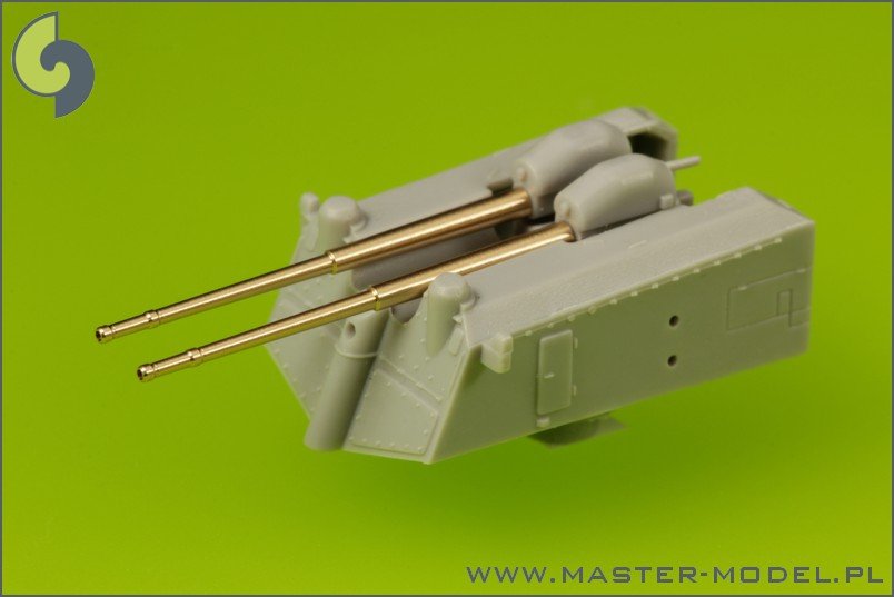 Master SM-200-007 German battleship Bismarck - secondary and heavy AA armament barrels - 15cm (12 pcs), 10,5 cm (16 pcs) – imagen 4