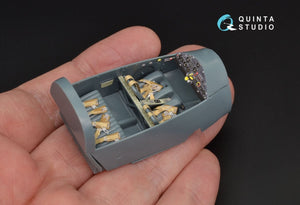 Quinta Studio QD48125 Bf108 3D-Printed &amp;amp; coloured Interior on decal paper (Eduard) 1/48 – immagine 4