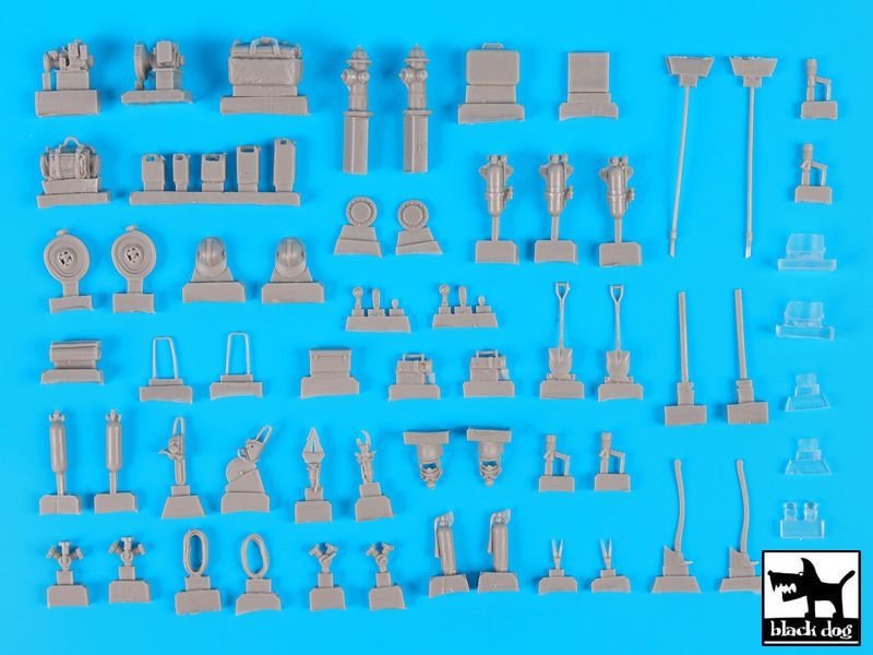 Black Dog T35144 Firefighters equipment accessories set 1/35 – immagine 6