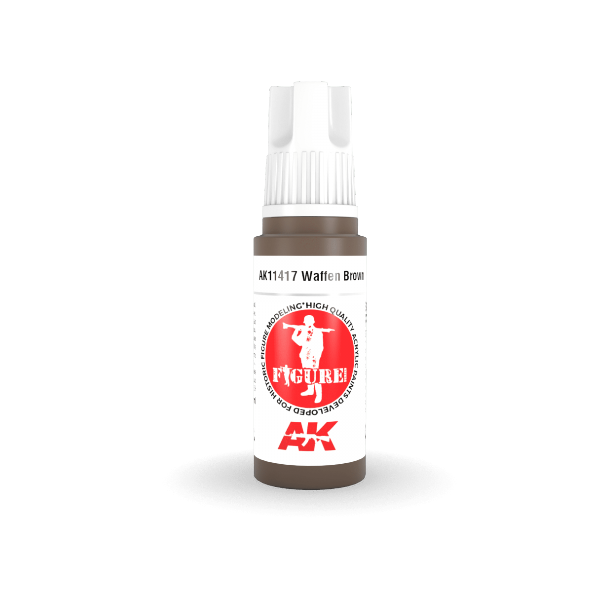 AK Interactive AK11417 Waffen Brown 17ml – immagine 2