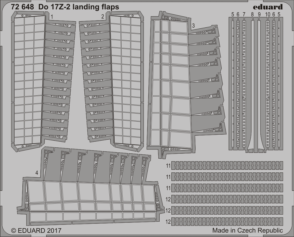 Eduard 72648 Volets d'atterrissage pour 17Z-2 ICM 1/72 