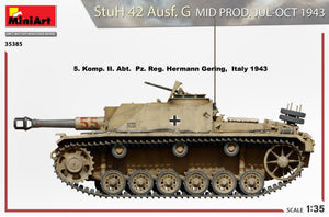 MiniArt 35385 StuH 42 Ausf. G MID PROD. JUL-OCT 1943 1/35 – immagine 5