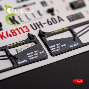 KELIK K48113 UH-60A Black Hawk - Type 1 interior 3D decals for ICM kit 1/48 – Bild 8