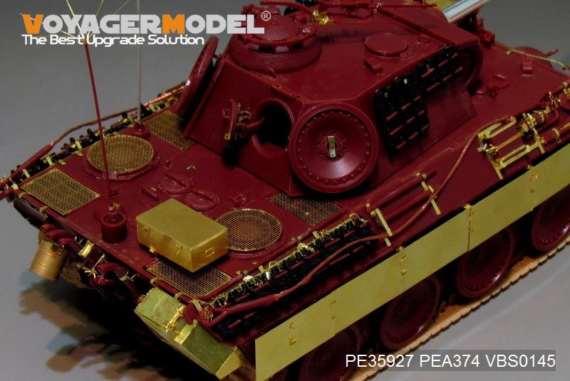 Maquette Voyager PE35927 Panther A allemand de la Seconde Guerre mondiale, version tardive, pour MENG TS-035, échelle 1/35  – image 8