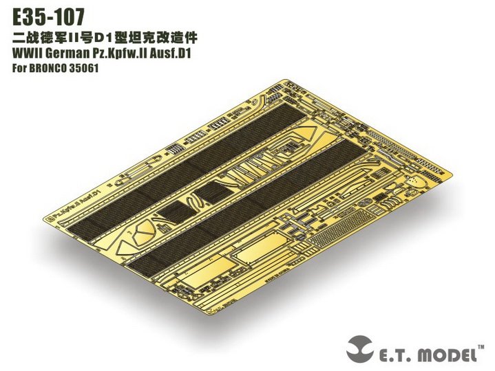 E.T. Model E35-107 WWII German Pz.Kpfw.II Ausf.D1 (For BRONCO 35061) 1/35