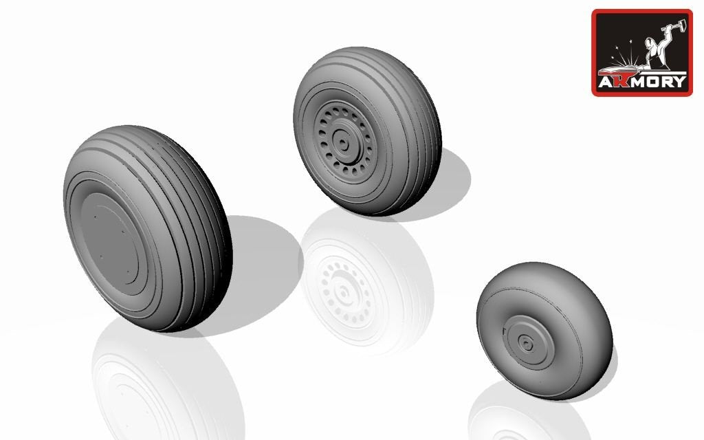 Armory Models AW72303 A-20G Boston wheels, late 1/72 – Bild 2