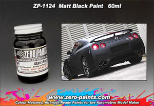 Peinture noire mate Zero Paints ZP-1124 (noir mat) - 60 ml