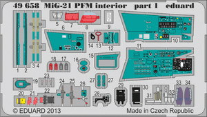 Eduard 49658 MiG-21PFM interior 1/48 EDUARD – imagen 2
