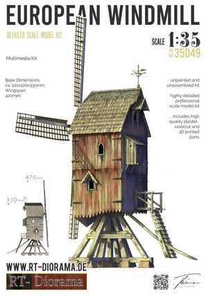 RT-Diorama 35049 Moulin à vent européen 1/35 – image 2