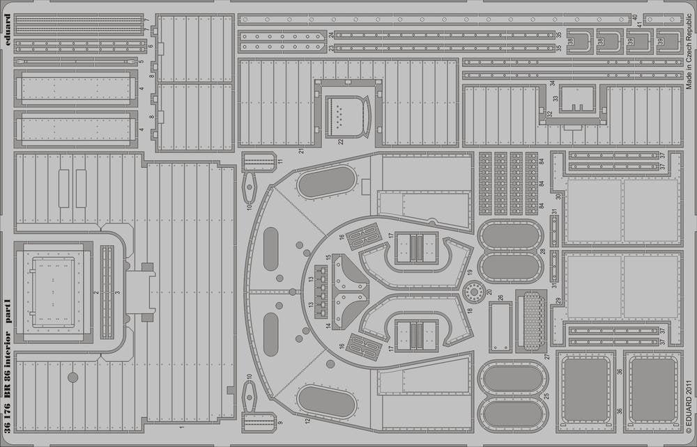 Eduard 36176 BR 86 interior 1/35 Trumpeter