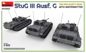 Mini Art 35362 StuG III Ausf. G FÉVRIER 1943 ALKETT PROD. AVEC KETTEN D&amp;#39;HIVER 1/35  – image 5