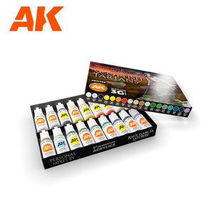 AK Interactive AK11766 SIGNATURE SET – RAÚL GARCÍA LATORRE – ÉCOSSAIS TARTANS PEINTURES 18 x 17 ml – image 2