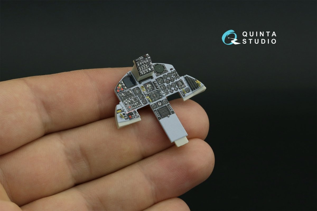 Quinta Studio QDS-32155 F-15C Early/F-15A/F-15J early 3D-Printed &amp;amp; coloured Interior on decal paper (Tamiya) (small version) 1/32 – imagen 6