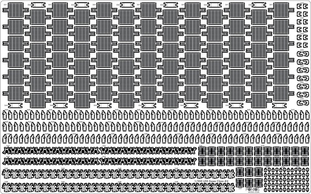 Pontos 35004F1 USS CV-10 Yorktown 1944 Detail Up Set 1/350 – Bild 15
