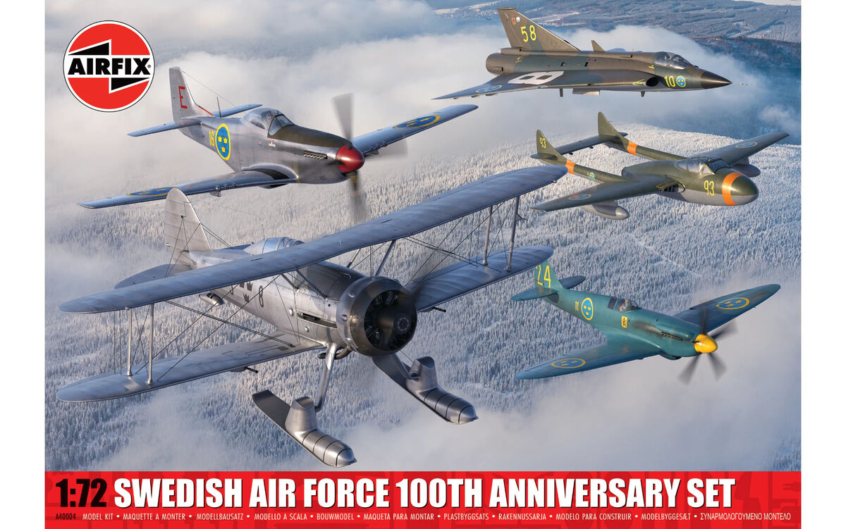Airfix 40004 Swedish Air Force 100th Anniversary Set - 1/72