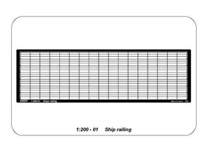 Aber 200-01 Railing 3 horizontal rods 1/200 – immagine 5