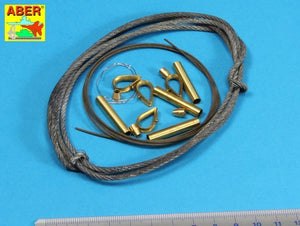 Aber 16030 Tow cables and track cable with brackets used on Tiger I, King Tiger and Panther 1/16 – Bild 2