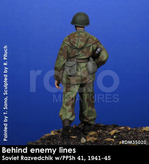 RADO Miniatures RDM35020 Soviet Razvedchik w/PPSh 41, (1941-45) 1/35 – Bild 4