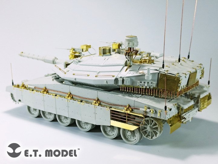 E.T. Model E35-300 Israel Merkava Mk.4/4 LIC MBT Side Skirts For Meng 1/35 – immagine 3