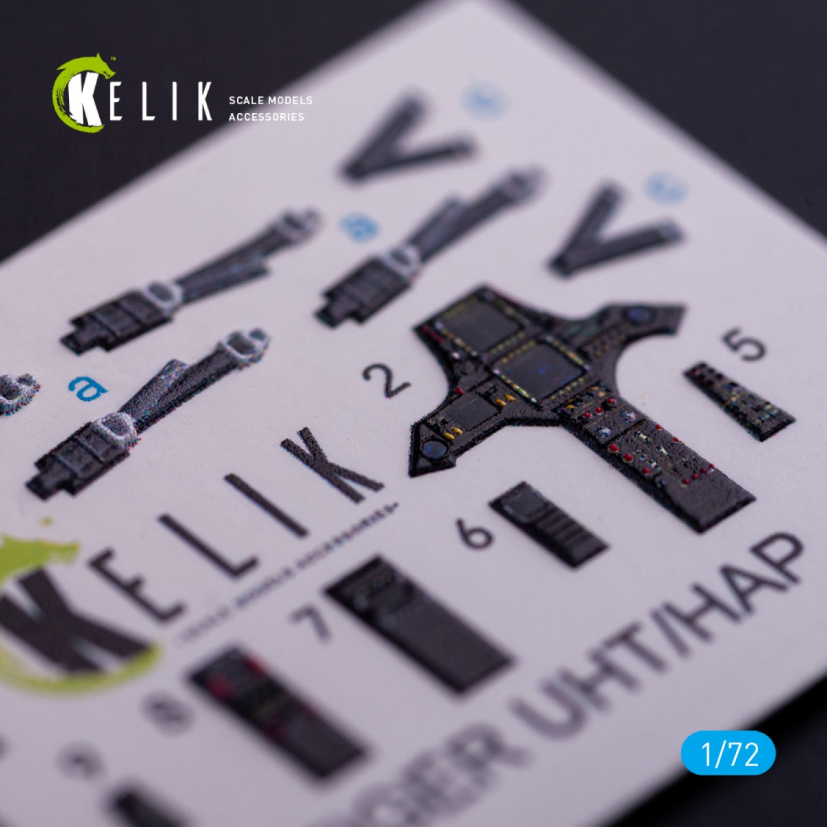 KELIK K72089 Eurocopter Tiger UHT/HAP interior 3D decals for Revell kit 1/72 – Bild 4