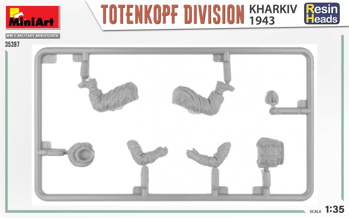 MiniArt 35397 TOTENKOPF DIVISION. KHARKOV 1943. RESIN HEADS 1/35 – immagine 5