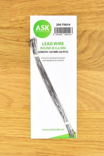 ASK T0054 Lead Wire Round Ø 0,6 mm x 120 mm (20 pcs)