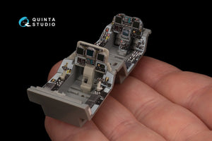 Quinta Studio QD48216 F/A-18D Late 3D-Printed &amp;amp; colored Interior on decal paper with resin parts (Kinetic) 1/48 – image 6