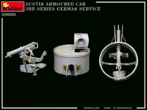 Miniart 39010 AUSTIN ARMOURED CAR 3rd SERIES: GERMAN, AUSTRO-HUNGARIAN, FINNISH SERVICE. INTERIOR KIT 1/35 – immagine 6