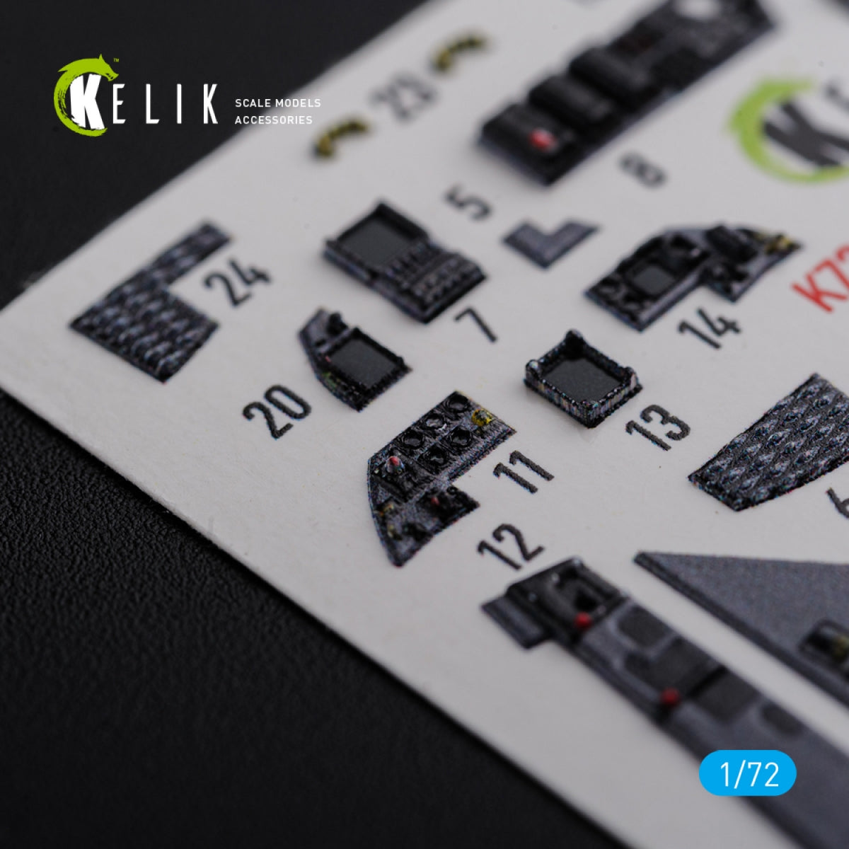 KELIK K72111 F-15E interior 3D decals for Academy kit 1/72 – imagen 8