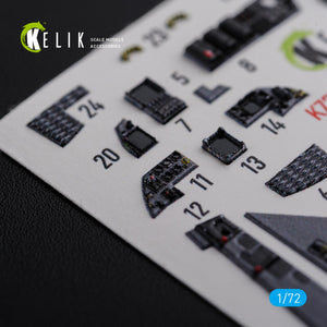 KELIK K72111 F-15E interior 3D decals for Academy kit 1/72 – imagen 8