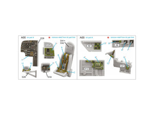 Quinta Studio QD72138 Bristol Beaufort Mk.I 3D-Printed coloured Interior on decal paper (Airfix) 1/72 – Bild 2