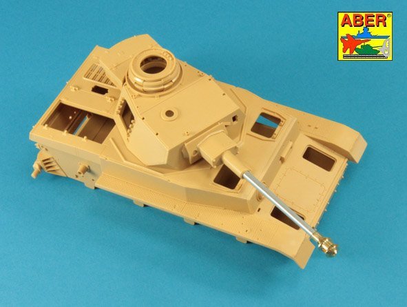 Aber 35L-046n German 75 mm Barrel for Kwk 40 L/48 with early model muzzle brake for Pz.Kpfw. IV Ausf.G late - Ausf.H 1/35 – immagine 9