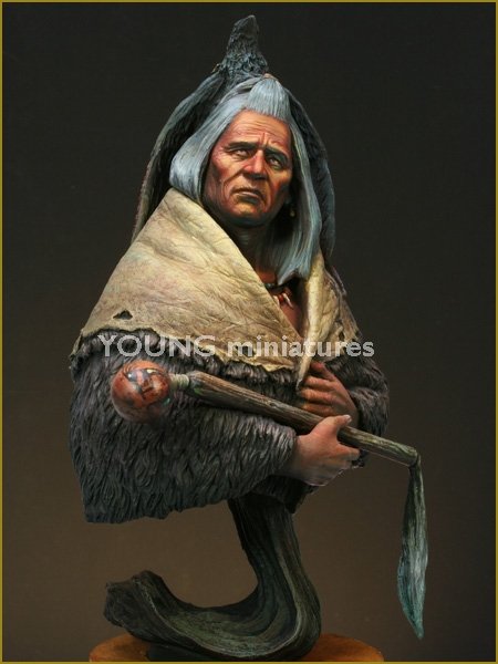 Young Miniatures YH1821 Blackfoot Raven Bearer 1/10 – zdjęcie 7