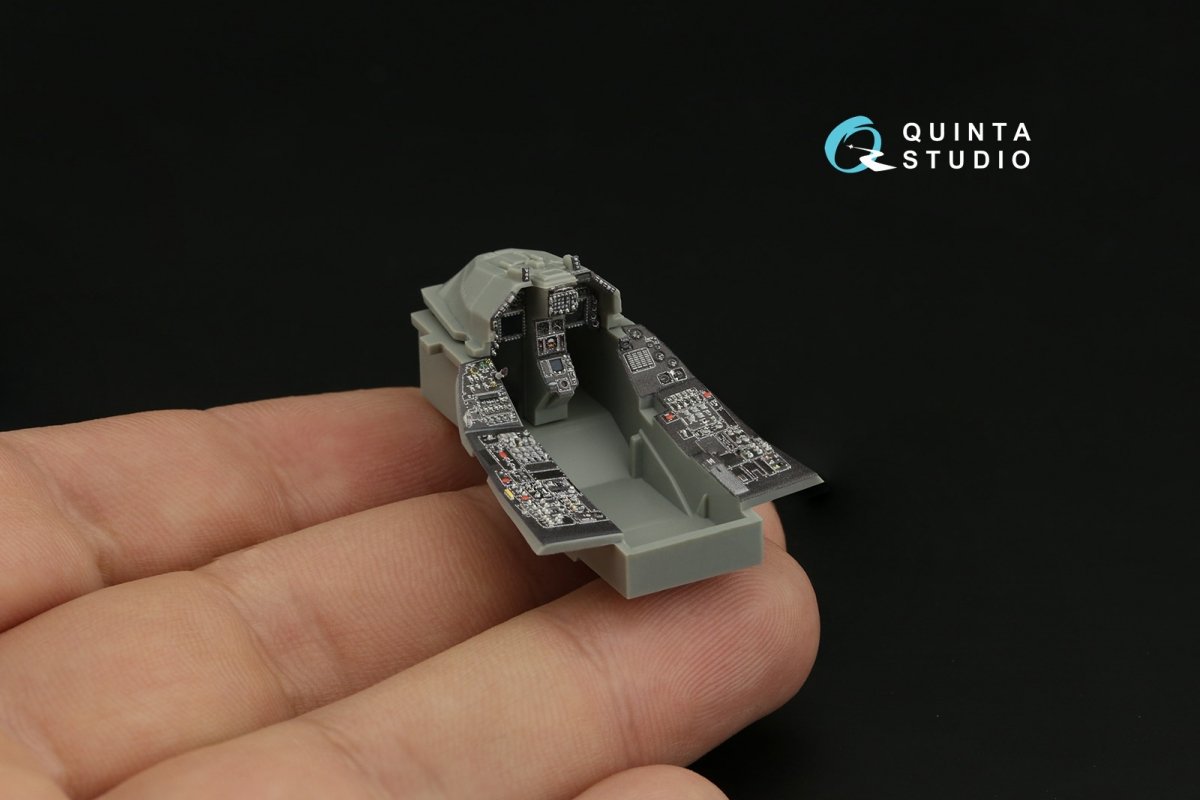 Intérieur imprimé en 3D et coloré sur papier décalcomanie Quinta Studio QDS-48388 F-16A MLU (Kinetic) (Petite version) 1/48 – image 8