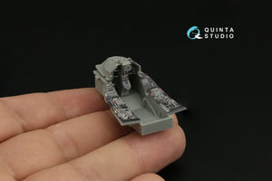 Intérieur imprimé en 3D et coloré sur papier décalcomanie Quinta Studio QDS-48388 F-16A MLU (Kinetic) (Petite version) 1/48 – image 8