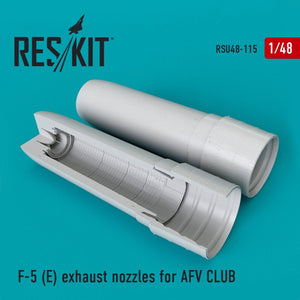 RESKIT RSU48-0115 Buses d&amp;#39;échappement F-5E pour AFV CLUB 1/48