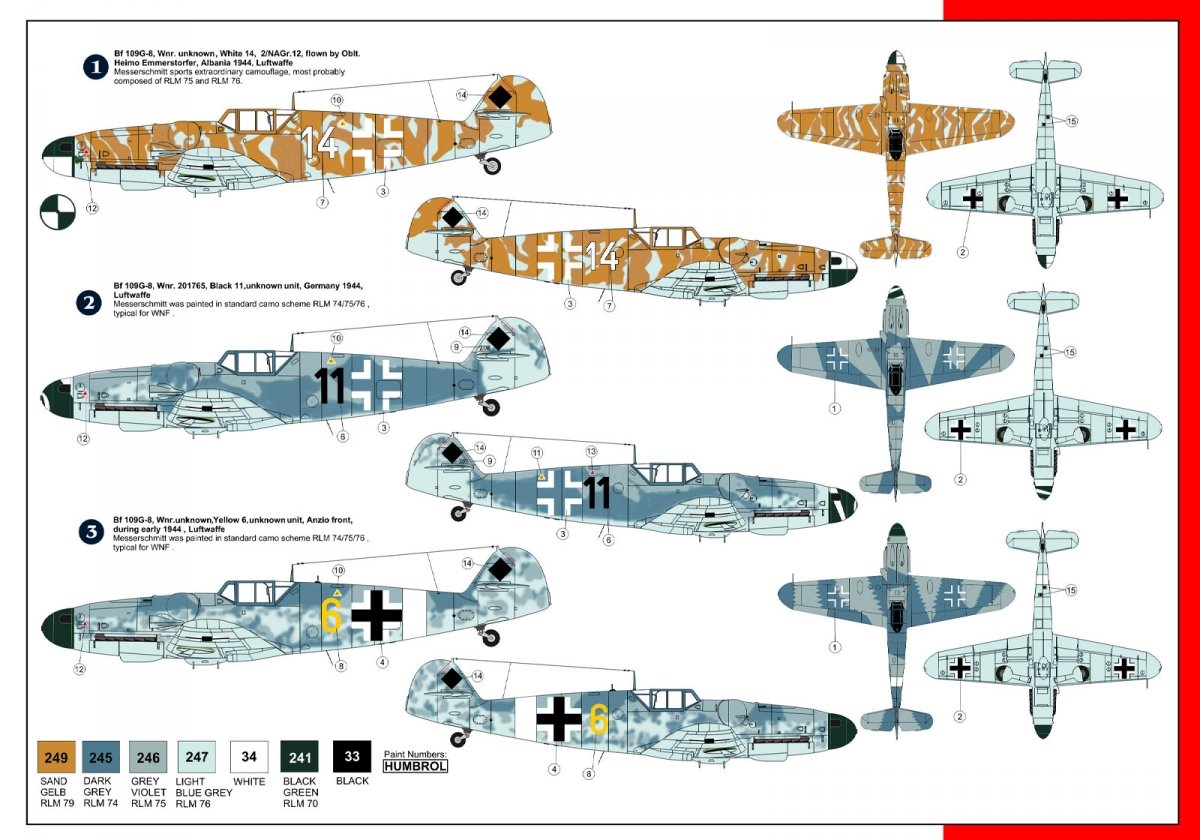AZ Model AZ7447 Messerschmitt Bf-109G-8 Recon 1/72 – imagen 2