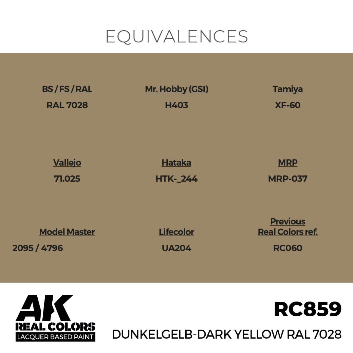 AK Interactive RC859 Dunkelgelb-Dark Yellow RAL 7028 17 ml – imagen 3