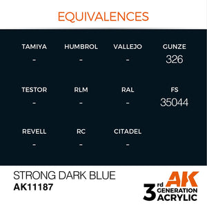 AK Interactive AK11187 BLEU FONCÉ INTENSE – STANDARD 17 ml – image 2
