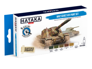 Hataka HTK-BS95 WW2 Soviet AFV paint set (6x17ml)