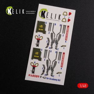KELIK K48089 F-4J &amp;quot;Phantom II&amp;quot; interior 3D decals for Academy kit 1/48 – Bild 3