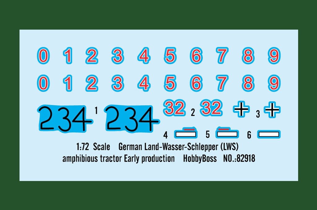 Hobby Boss 82918 German Land-Wasser-Schlepper (LWS) amphibious tractor Early production 1/72 – immagine 2