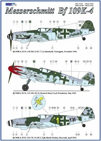 AML D32002 Messerschmitt Bf 109K-4 part II 1/32 – immagine 3