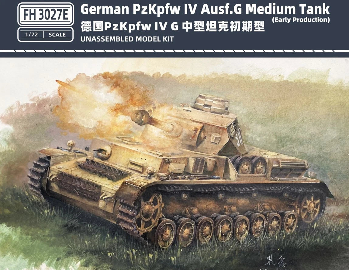 Flyhawk 3027E Pz.Kpfw. IV Ausf. G Medium Tank 1/72