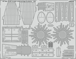 Eduard 481029 B-26C Invader undercarriage &amp;amp; exterior 1/48 ICM