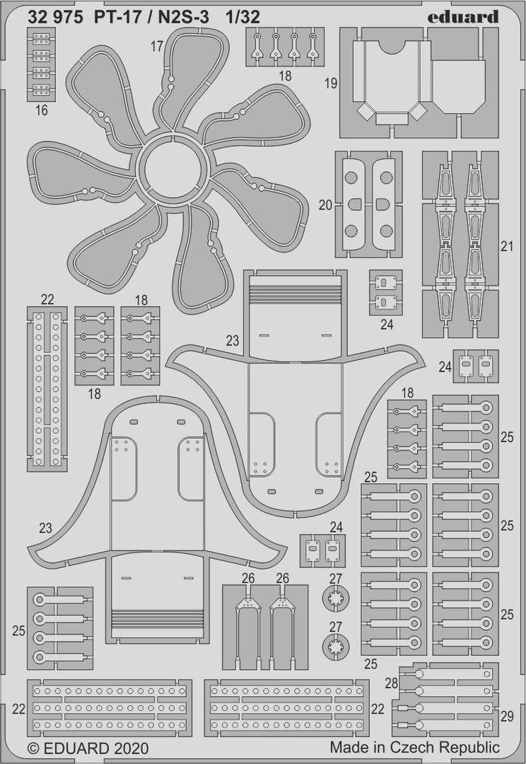 Eduard 32975 PT-17 / N2S-3 ICM 1/32